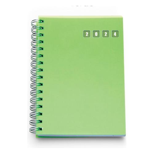 Agenda settimanale 2024 12m Gen-Dic Spiral Verde (17x24 cm) 87776