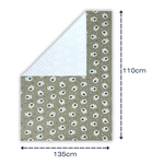 Coperta Letto Jersey/Pile Orso Beig.PLOB