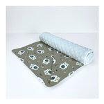 Coperta Letto Jersey/Pile Orso Beig.PLOB