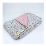Coperta Letto Jersey/Pile Unic.Rosa PLUR