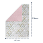 Coperta Letto Jersey/Pile Unic.Rosa PLUR
