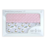 Coperta Culla Jersey/Pile Unic.Rosa PCUR