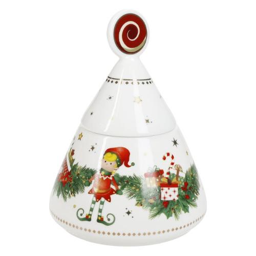 Zuccheriera Bone China (300ml) ELFOMAGIA Bianco decorato 84565