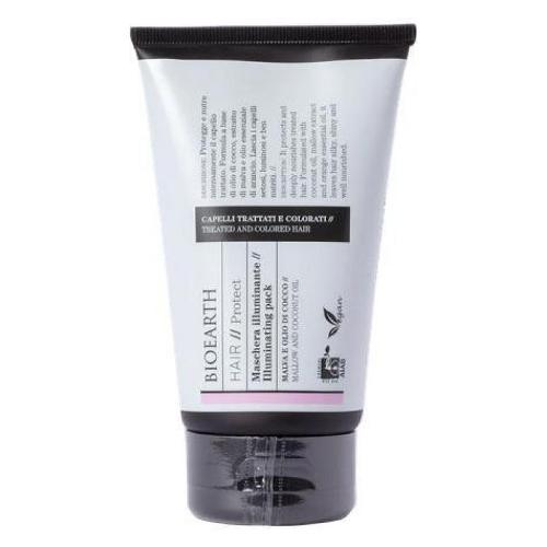 Maschera illuminante per capelli trattati e colorati con malva e olio di cocco 150 ml