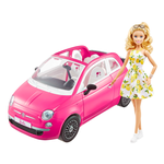 Barbie Fiat 500 Rosa GXR57