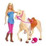 Mattel  -  Playset Barbie e il suo Cavallo Barbie FXH13   