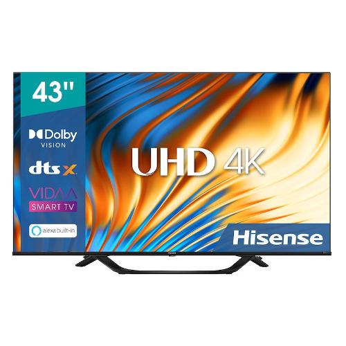 Tv 43" (LED) Vidaa U A6H SERIES Smart TV UHD Black 43A67H