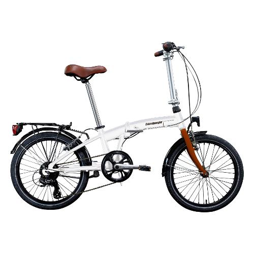 Bici pieghevole ( 1 vel ) 20" DYNAMIC CAPRI Alluminio White e Brown DC2003 3229