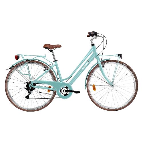 City Bike alluminio ( 6 vel ) 28" MIRAFIORI 250 AGEVOLE Green e White DT2808 3243 (taglia 43 )