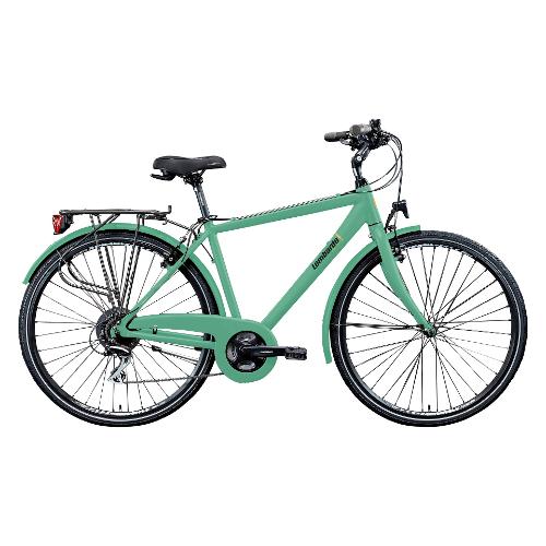 City Bike alluminio ( 21 vel ) 28" TARANTO MAN Green e Black DT2803 4248 (taglia 48 )