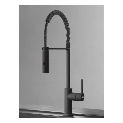 Miscelatore lavello semi-professionale doccetta ARCADIA Nero opaco MOKARCBK