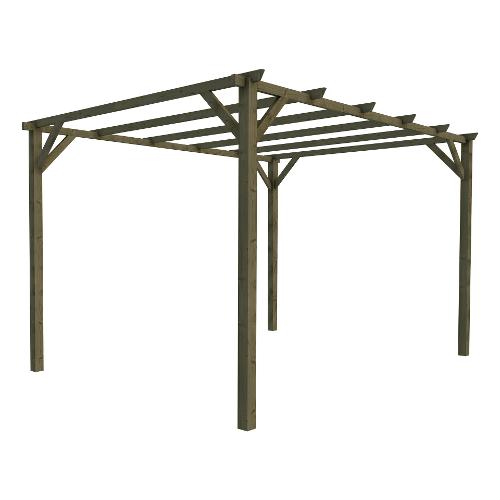 Pergola legno ECO Naturale (4x3mt) 01587