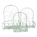 Amicasa .Set 3 Balconette C/Schien. Green Sage