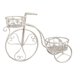 Amicasa .Bici Portapiante 2 Posti Bianco Antico