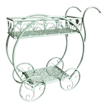 Amicasa .Carrellino P/Piante C/Ruote Green Sage