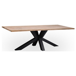 Amicasa .Tavolo Spider 240x100 Teak Live Edge