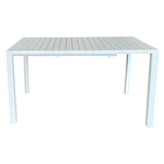 Amicasa .Tavolo Carol Alu. 140/180X80 Bianco