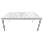 Amicasa .Tavolo Carol Alu.180X90 Bianco
