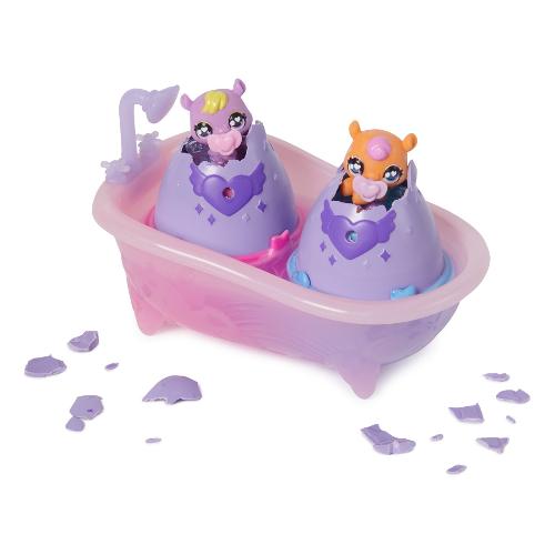 Set mini personaggi con vasca da bagno 2 pz HATCHIMALS 6068264