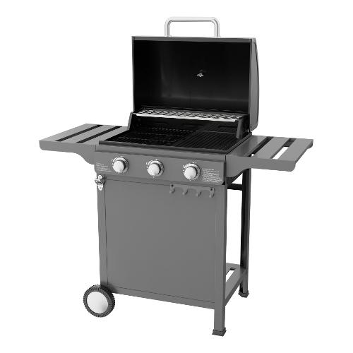 Barbecue GPL con griglia, piastra, forno ECOGAS Grigio EXPERT 3
