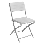 Amicasa .Sedia Pieghevole Wood White Yc-048
