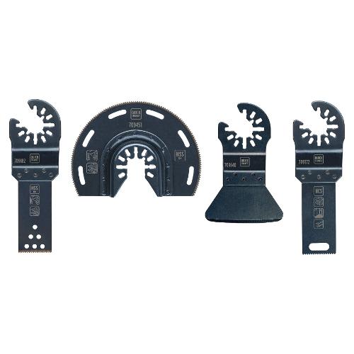 Set lame utensile multifunzione 4 pz per legno e metalli 708801