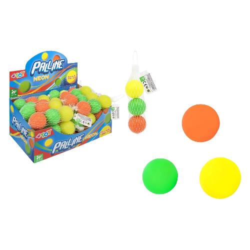 Set palline per racchettoni Neon 3 pz W’TOY Colori assortiti 41905