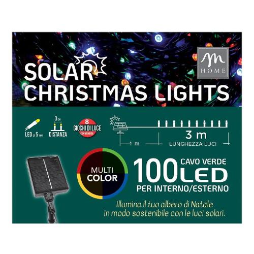 Filo luci 8 giochi di luce (400cm) 100 luci - LED Verde 63840