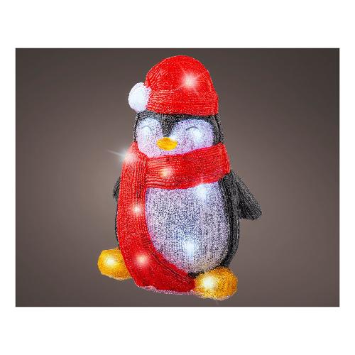 Decoro LUMINEO Pinguino Natalizio acryl (30 cm) nr 20 luci 491504
