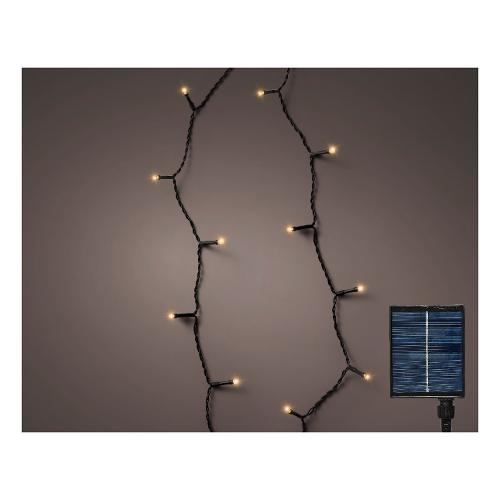 Filo Nero 240 luci - MICROLED Bianco caldo (18 + 3 mt) 8 Giochi di luce LUMINEO 496265