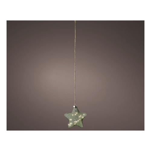 Decoro Stella con micro led Verde (20x20 cm) nr 15 luci 487599