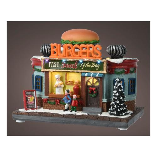 Fast Food Burger con movimento, luci e musica (19,5x12x16cm) 487888