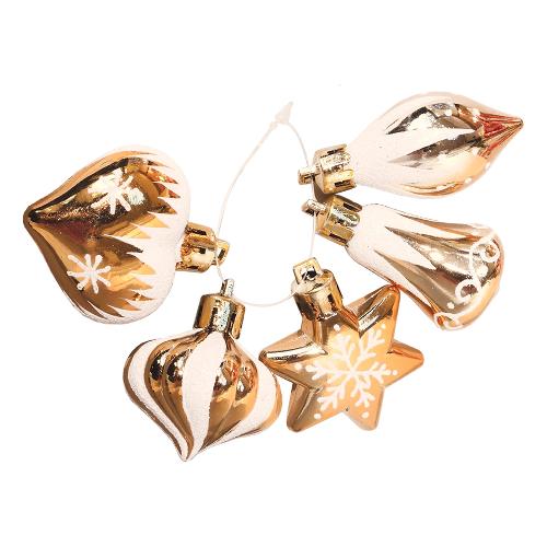 Addobbi (5pz-5cm) Plastica Assortito Oro B4628