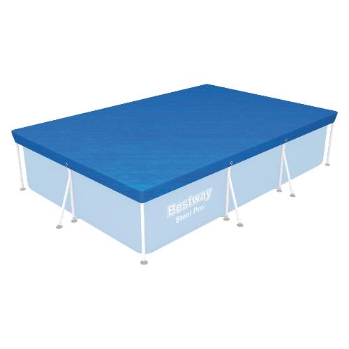 Copripiscina rettangolare (304x205cm) STEEL PRO Blu 58106 6