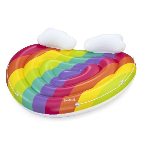 Materassino gonfiabile Isola Rainbow Dreams Multicolor (148x146x43 cm) 43722