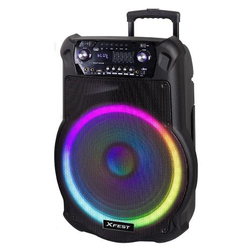 Set karaoke XFEST XF 1600 KB Tws Black 100W 0X160000 Bluetooth USB, Micro SD, AUX, Mini-Jack 3,5mm, Jack 6,3mm