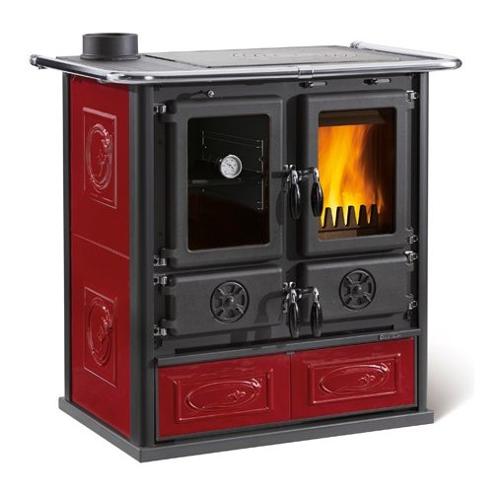 Cucina legna 7,9kW ROSETTA SX VST 5.0 Liberty bordeaux classe A+ 7013170 (88,5x57,2x84,3cm)