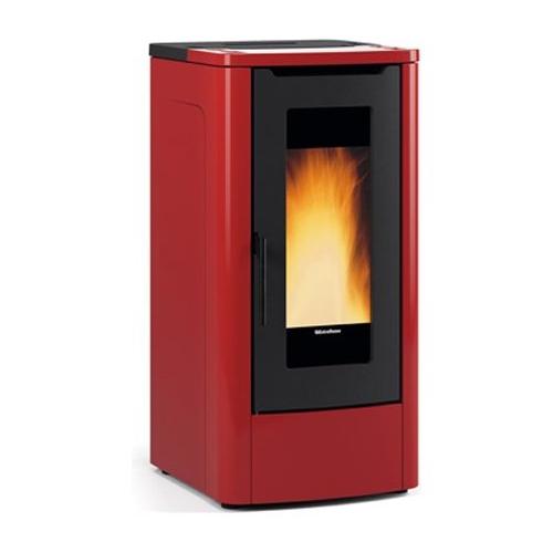 Stufa pellet 12kW TEOREMA 5.0 Bordeaux 5 stelle 1287500