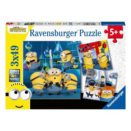 Puzzle 3x49 pz 5a+ (18x18cm) MINIONS Assortito 5082