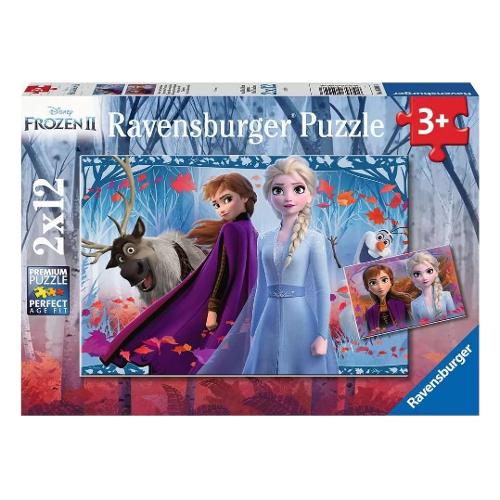 Puzzle 2x12 pz 36m+ (26x18cm) DISNEY FROZEN Assortito 5009