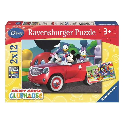 Puzzle 2x12 pz 36m+ (26x18cm) DISNEY MICKEY AND FRIENDS Assortito 7565