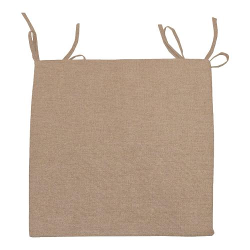 Cuscino seduta misto cotone Beige 02 (40x40x5cm) Sfoderabile