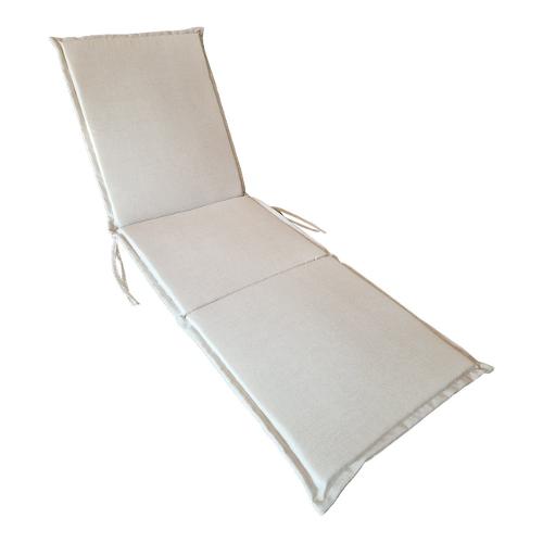 Cuscino lettino misto cotone Naturale 29 (56x180x3,5cm) Sfoderabile