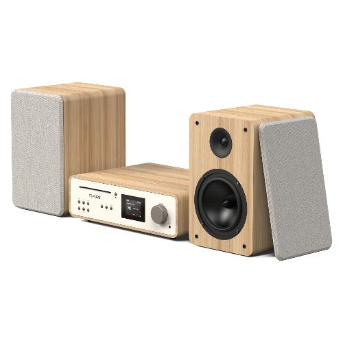 Compatto HI FI CLASSIC Stereo Bluetooth Cotton white e Oak 2x 50w 252807