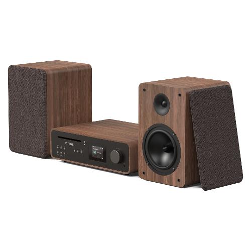 Compatto HI FI CLASSIC Stereo Bluetooth Coffee black e Walnut 2x 50w 252808