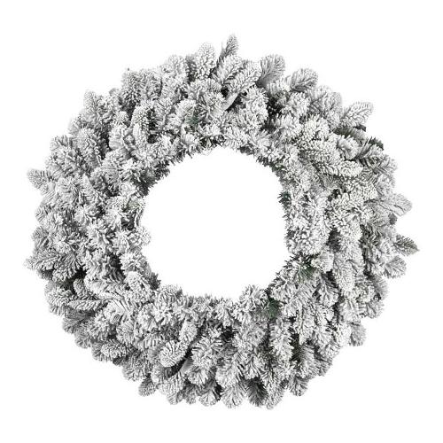 Corona Natale (60cm) Verde innevato 008546