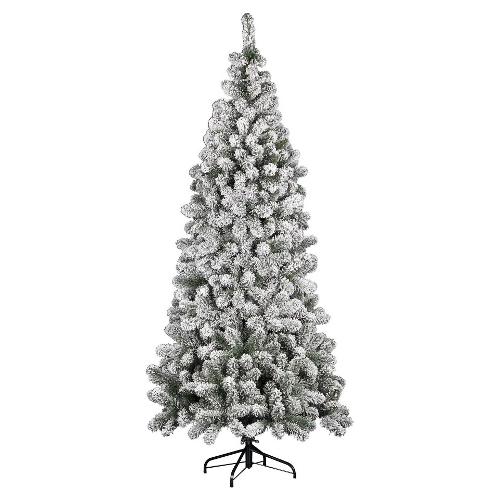 Albero Natale BOLZANO Verde innevato (PVC e PE - H210 D91 cm)