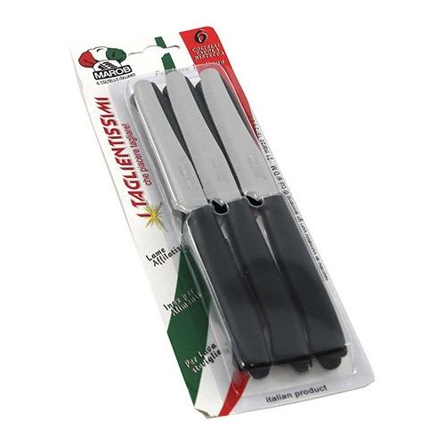 Set coltelli 6 pz lama dentata I TAGLIENTISSIMI Nero 24TFB06N