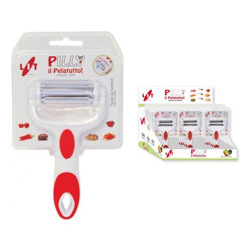 Pelapatate 3 lame Inox Assortito PILLY