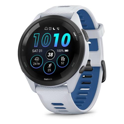 Smartwatch ( AMOLED ) FORERUNNER 265 Bianco pietra e Blu marea 46 mm 010 02810 11